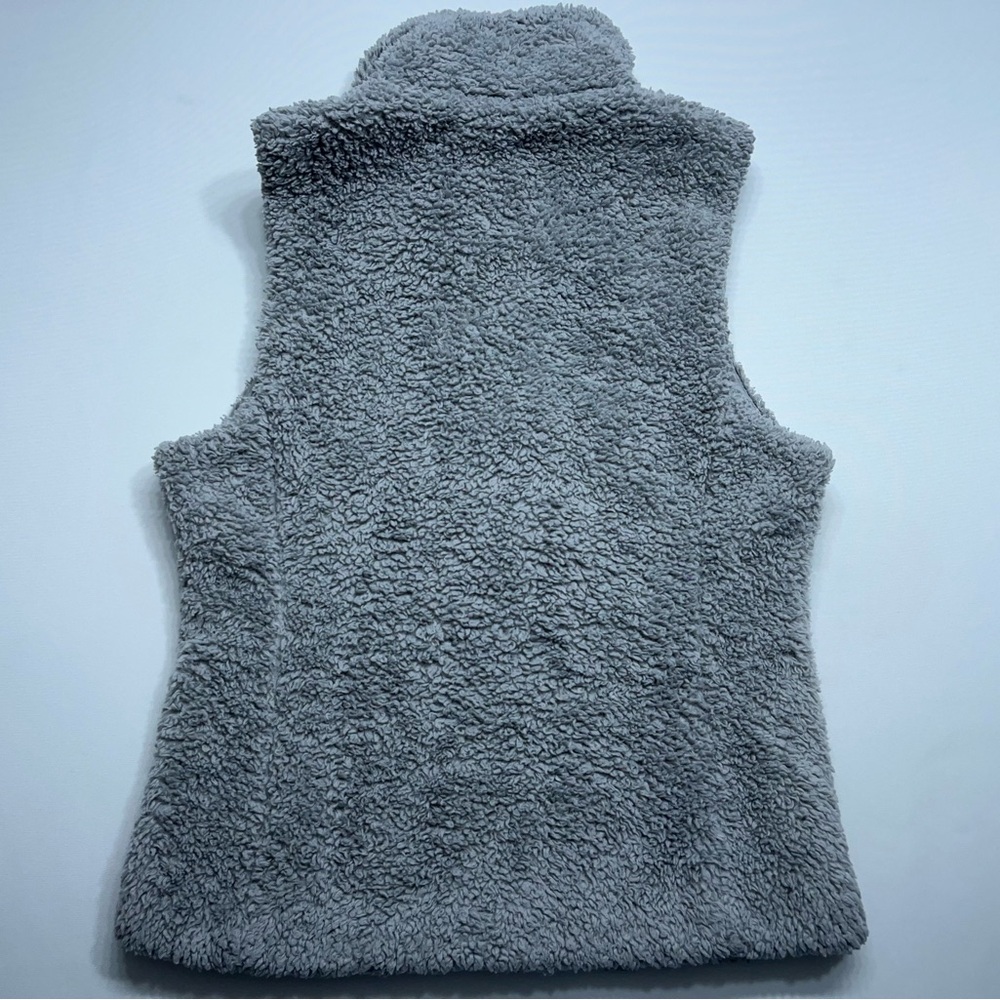Patagonia Los Gatos Fleece Vest Womens Size Small Gray Deep Pile Full Zip - Picture 7 of 11